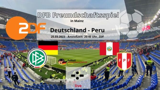 Länderspiel Deutschland gegen Peru am 25.3.2023