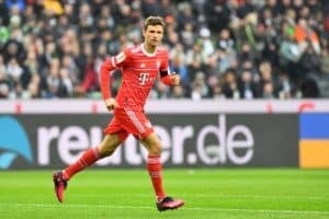 Thomas Müller vom FC Bayern München im März 2023 (Copyright depositphotos.com / vitaliivitleo)