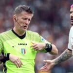 Schiedsrichter Orsato und Theo Hernandez vom AC MILAN in der Champions League (Copyright depositphotos.com)