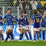 Japan gegen Spanien: Gruppe C - FIFA Frauen-Weltmeisterschaft Australien & Neuseeland 2023 Hinata Miyazawa von Japan und Mynavi Sendai Ladies feiert nach dem ersten Tor ihrer Mannschaft während des Spiels der Gruppe C der FIFA Frauen-Weltmeisterschaft Australien & Neuseeland 2023 zwischen Japan und Spanien im Wellington Regional Stadium am 31. Juli 2023 Copyright: Jose Breton originalFilename:breton-japanvsp230731_npCyE.jpg Imago