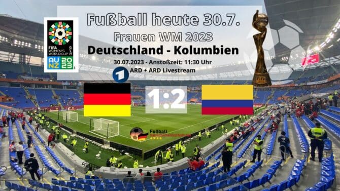 Deutschland - Kolumbien live heute 1:2
