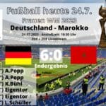ZDF Fußball heute & jetzt WM 2023 * 6:0 * Wer überträgt Deutschland gegen Marokko?