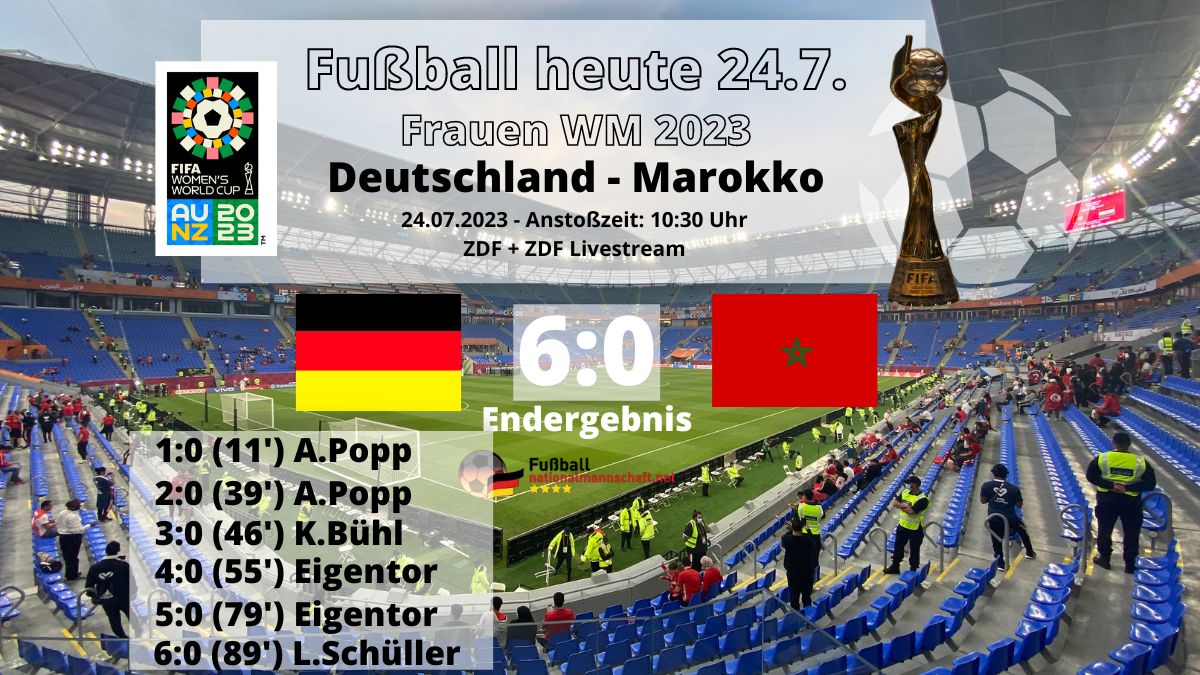 ZDF Fußball heute and jetzt WM 2023 * 60 * Wer überträgt Deutschland gegen Marokko?