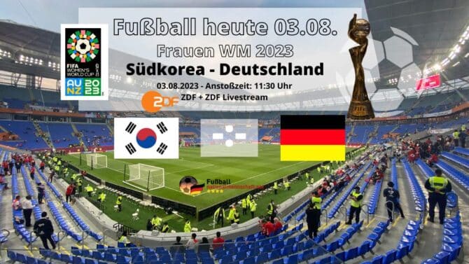 WM Länderspiel Deutschland gegen Südkorea am 3.8.2023