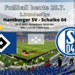 Fußball heute live Sat1 ** 2. Bundesliga HSV gegen Schalke 04 * 3:3 * Wer übertragt heute Fußball HSV - S04?