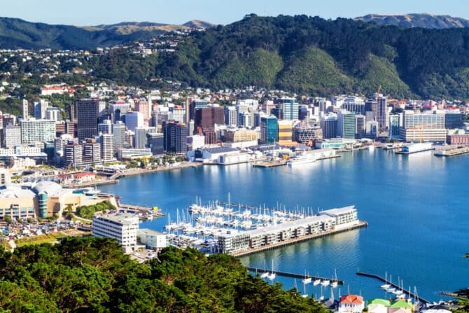 Wellington City im Süden der Nordinsel von Neuseeland (Copyright depositphotos.com)