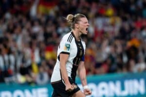 Alexandra Popp Deutschland, 11 jubelt über das Tor zum 1:1 Ausgleich gegen Südkorea Copyright: xEibner-Pressefoto/Memmlerx EP_MMR Imago