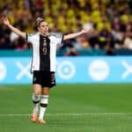 Die deutsche Nationalspielerin Svenja Huth genervt beim 1:2 gegen Kolumbien - Das WM Achtelfinale wackelt. Photo by Damian Briggs/Speed Media/Icon Sportswire SOCCER: JUL 30 Women s World Cup - Germany vs Colombia EDITORIAL USE ONLY Icon2307300105