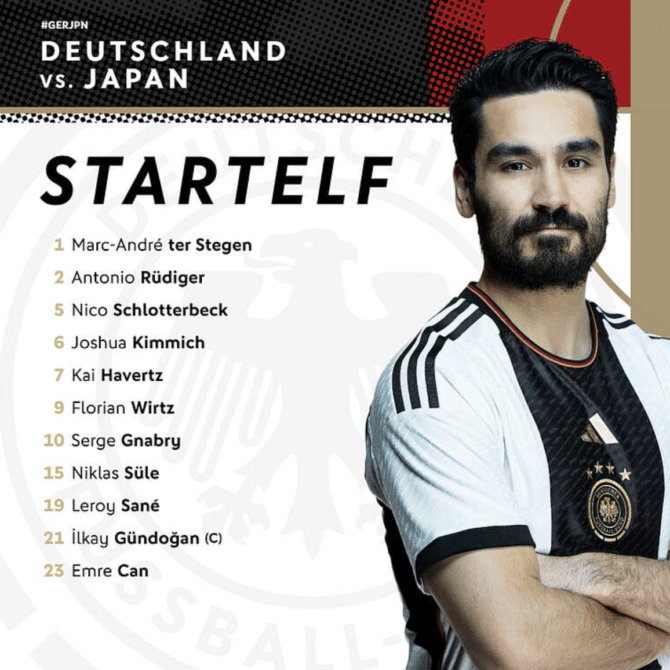 Aufstellung Deutschland gegen Japan heute
