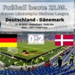 Fußball heute ARD live *2:0* Frauen Länderspiel Dänemark gegen Deutschland