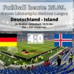 Frauenfußball heute Ergebnis: ZDF live Länderspiel 4:0 Deutschland gegen Island