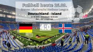 Frauenfußball heute Ergebnis * ZDF live Länderspiel 4:0 Deutschland gegen Island