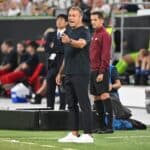 Bundestrainer Hans-Dieter Hansi Flick beim Länderspiel gegen Japan - machtlos. Copyright: xMatthiasxKochx