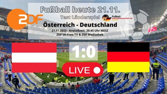Fußball Länderspiel heute Liveticker * 0:1 * Deutschland gegen Österreich
