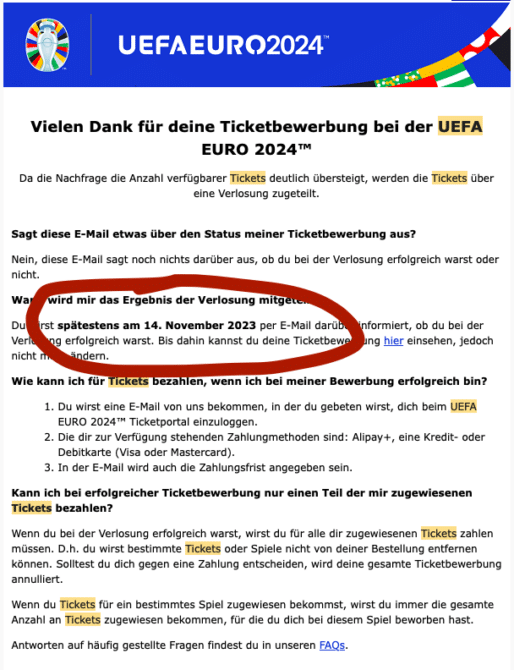 EM 2024 Tickets Heute wissen wir mehr Wer bekommt EM Tickets? Update