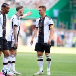 DFB Nationalspieler Sané, Groß und Kimmich beim letzten Länderspiel - bei der EM 2024 nur noch 23 Nationalspieler statt 2024 (Foto Depositphotos)