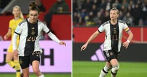 Lina Maguell, Alex Popp und andere Nationalspielerinnen kritisieren die Vorbereitungen auf die verkorkste Fußball-WM diesen Sommer (Foto AFP)