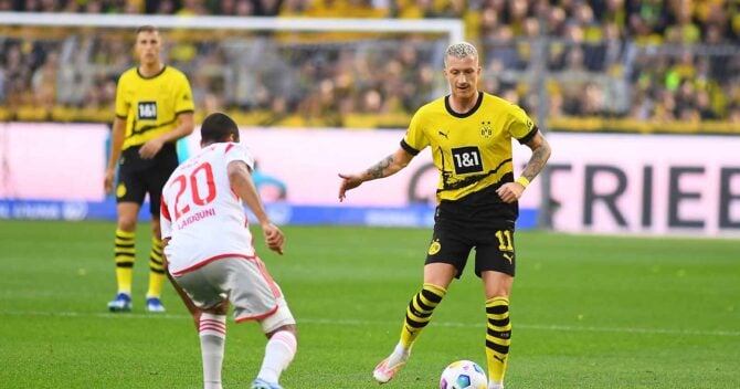 Marco Reus von Borussia Dortmund im Einsatz! (Copyright depositphotos.com)