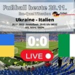 Fußball heute RTL Nitro live ab 20:45: Liveticker Ukraine gegen Italien * Aufstellungen, TV-Übertragung 