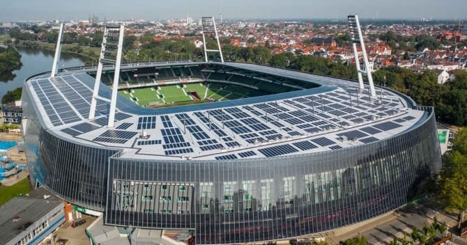 Weser Stadium in Bremen: Werder Bremens Marvin Ducksch auf dem Weg zur Nationalmannschaft? (Copyright depositphotos.com)