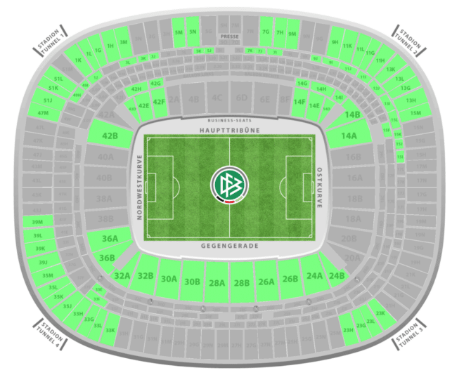 Länderspieltickets für Deutschland gegen Niederlande am 26.03.2024 in Frankfurt