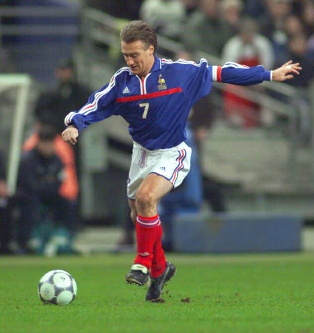Frankreichs Mittelfeldspieler Didier Deschamps im Stade de France in Saint-Denis, nördlich von Paris. (AFP)