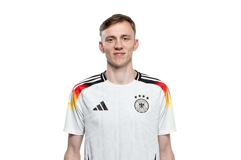 Maximilian Beier im neuen DFB Trikot 2024, Foto: Thomas Boecker/DFB