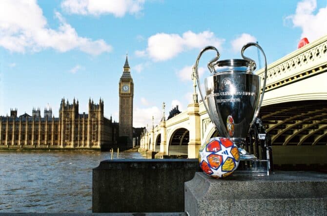 Adidas enthüllt UCL Pro Ball London: Der offizielle Champions League Spielball 2023/24 (Foto Copyright adidas)