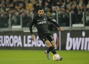 Vincenzo Grifo vom SC Freiburg in der Uefa Europa League - Fußball heute RTL live: SC Freiburg gegen West Ham United Credit: Nderim Kaceli/LiveMedia