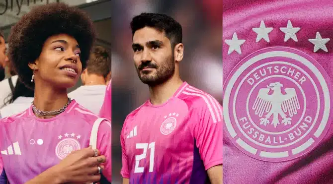 Das neue Lila Pink DFB Auswärtstrikot 2024