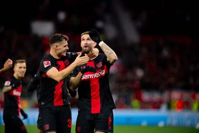 Robert Andrich & Granit Xhaka werden mit Bayer 04 Leverkusen Deutscher Meister! (Foto Depositphotos.com)