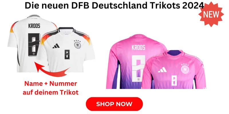 Das neue Toni Kroos EM Trikot mit der Nummer 8 personalisieren