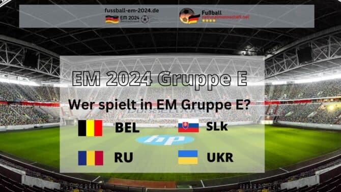 EM 2024 Gruppe E Tabelle & Gegner