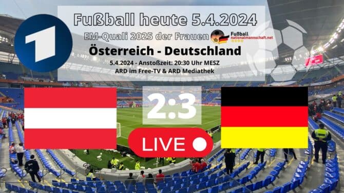Frauen Länderspiel Deutschland gegen Österreich 3:2