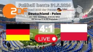 Frauenfußball ZDF live heute - 4:1 Länderspiel Deutschland gegen Polen