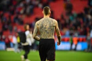 Tattoo von Robert Andrich vom Meister Bayer 04 Leverkusen (Foto Depositphotos.com)