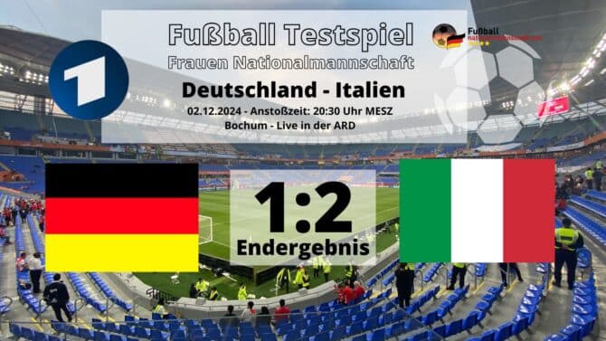 Fußball heute - Bittere Niederlage: DFB-Frauen unterliegen Italien mit 1:2