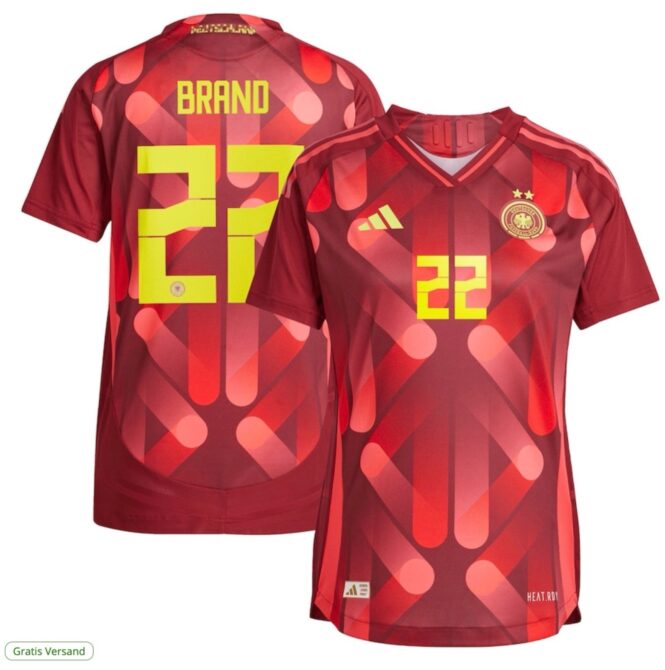 Das neue DFB Away Trikot 2025 der DFB Damen Nr 22 Brand