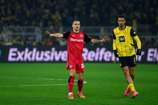 Felix Nmecha, Granit Xhaka in der Bundesliga (Foto Depositphotos.com)