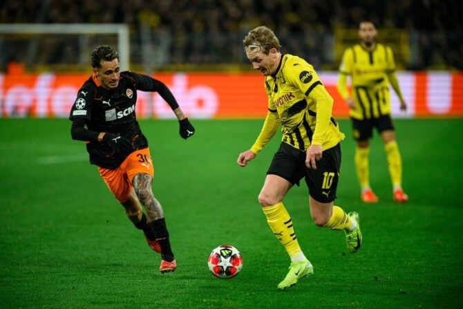 Borussia Dortmund - Julian Brandt in der  UEFA Champions League Borussia Dortmund gegen Shakhtar Donetsk(Foto Depositphotos.com)
