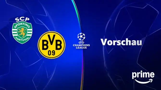 Fußball heute live: Sporting Lissabon vs. Borussia Dortmund bei Amazon Prime