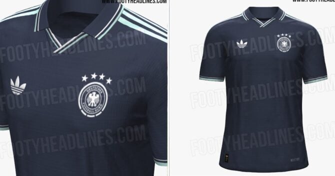 Leak: Neue DFB Trikots 2026 der deutschen Nationalmannschaft für die WM 2026? (Entwurf Footyheadlines)