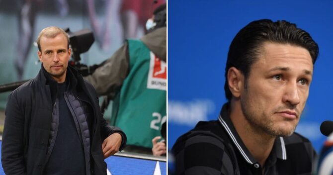 Stuttgarts Kovac und BVB Trainer Kovac (Foto AFP/Depositphotos.com)