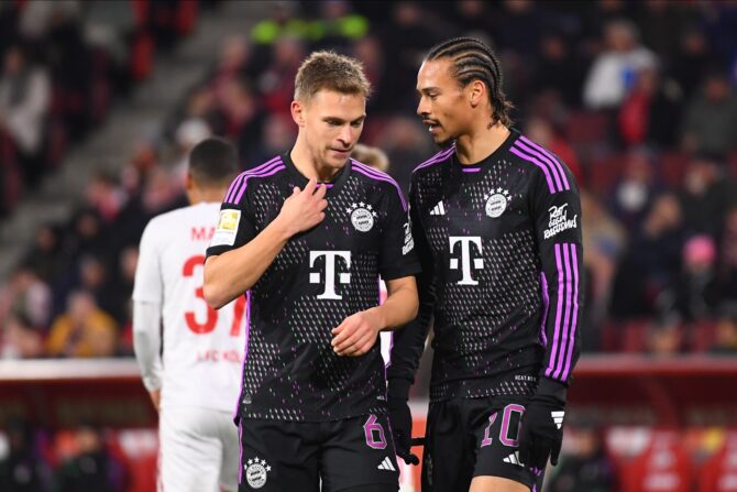 Leroy Sane und Joshua Kimmich vom FC Bayern München (Foto Depositphotos.com)