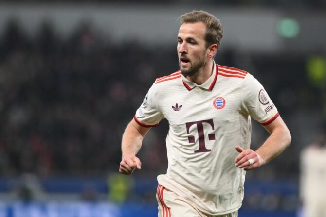 Harry Kane in der UEFA Champions League gegen Bayer 04 Leverkusen (Foto Depositphotos.com)