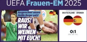 Pressestimmen Deutschland Spanien (Bild "Wir weinen mit euch")