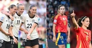 Fußball heute EM Halbfinale Vorschau: Deutschland fordert Weltmeister Spanien (Fotos AFP)
