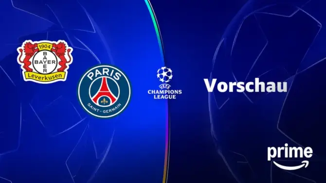 Fußball heute live: Champions League 2025-2026 - League Phase Bayer 04 Leverkusen gegen Paris Saint Germain (PSG)