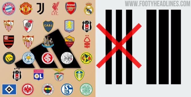 Neue Adidas Streifen Optik auf den WM 2026 Trikots