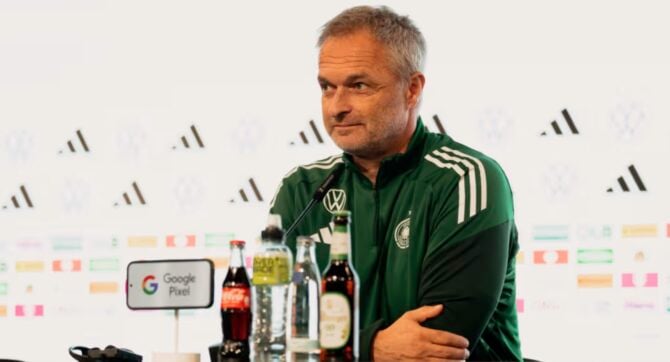 Bundestrainer Christian Wück: "Die Nations League ist eine sehr gute Gelegenheit für die Entwicklung der Mannschaft" Foto: Yuliia Perekopaiko/DFB